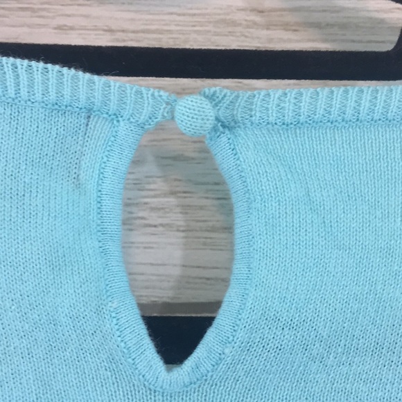 Oscar by Oscar De La Renta Teal Sweater Tank - Picture 8 of 9